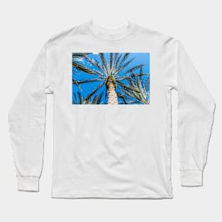 Palm tree looking up Long Sleeve T-Shirt